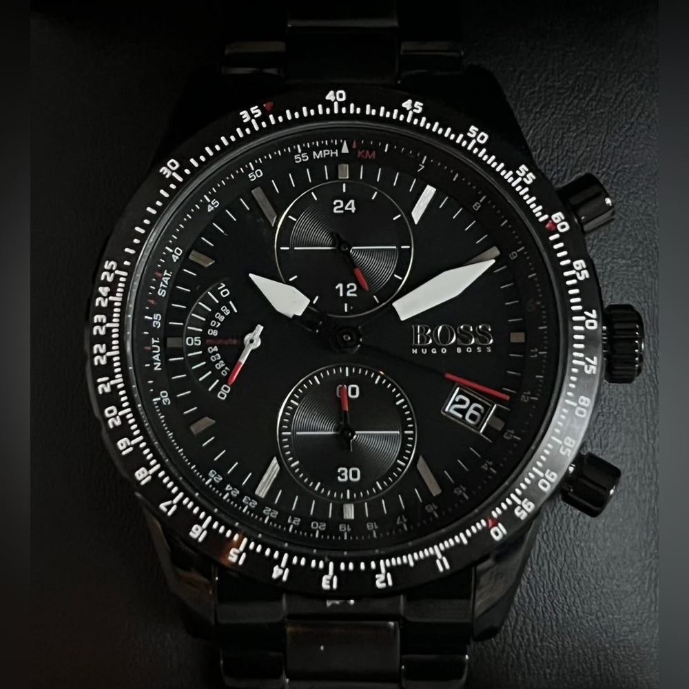 HB1513854- Hugo Boss Men’s Pilot Edition Chrono Quartz Watch